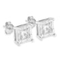 0.25 to 1.25 Ct. T.W. Miracle-Set Princess-Cut Diamond Solitaire Stud Earrings in Sterling Silver, photo 10