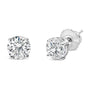 Round Lab-Grown Diamond Solitaire Stud Earrings with Screw Backs in 14K Gold, photo 52