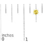 Lab-Grown Yellow Diamond Solitaire Stud Earrings in 14K Gold, photo 28
