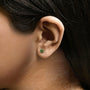 Lab-Grown Green Diamond Classic Solitaire Stud Earrings in 14K Gold, photo 15