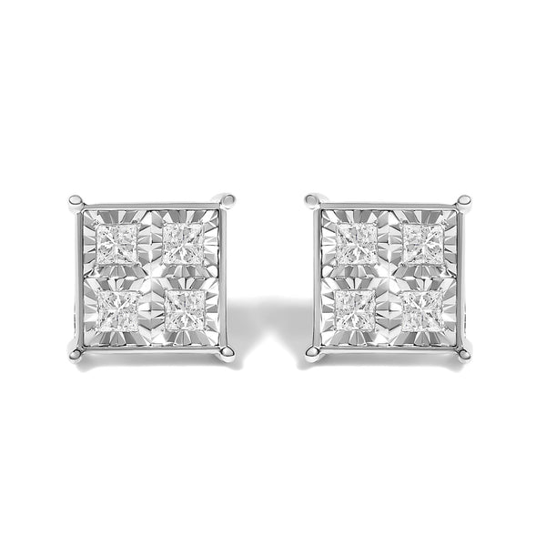 3/4 Ct. T.W. Diamond Stud Earrings in 10K White Gold, photo 1