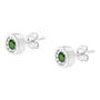 1/4 Ct. T.W. Round Brilliant-Cut Treated Green Diamond Miracle-Set Stud Earrings in Sterling Silver, photo 5