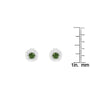 1/4 Ct. T.W. Round Brilliant-Cut Treated Green Diamond Miracle-Set Stud Earrings in Sterling Silver, photo 6
