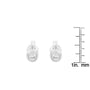 Aretes de botón de bisel con diamantes redondos casi incoloros de 1/5 ct. p.t. en oro de 10K, foto 12