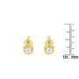 0.30 Ct. T.W. Round Brilliant-Cut Near Colorless Diamond Bezel-Set Stud Earrings in 10K Gold, photo 11