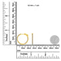 2 Ct. T.W. Diamond Hoop Earrings in 10K Yellow Gold-Plated Sterling Silver, photo 6