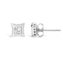 1/5 Ct. T.W. Invisible-Set Princess-Cut Diamond Stud Earrings in 10K Gold, photo 8