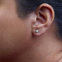 1/5 Ct. T.W. Invisible-Set Princess-Cut Diamond Stud Earrings in 10K Gold, photo 6