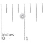 1/2 Ct. T.W. Lab-Grown Diamond Bezel Solitaire Stud Earrings in 14K White Gold, photo 5