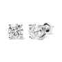 Round Lab-Grown Diamond Solitaire Stud Earrings with Screw Backs in 14K Gold, photo 48