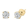 Round Lab-Grown Diamond Solitaire Stud Earrings with Screw Backs in 14K Gold, photo 49