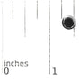 0.75 to 9.5 Ct. T.W. Round Brilliant-Cut Treated Black Diamond Bezel-Set Stud Earrings with Screw Backs in Sterling Silver, photo 46