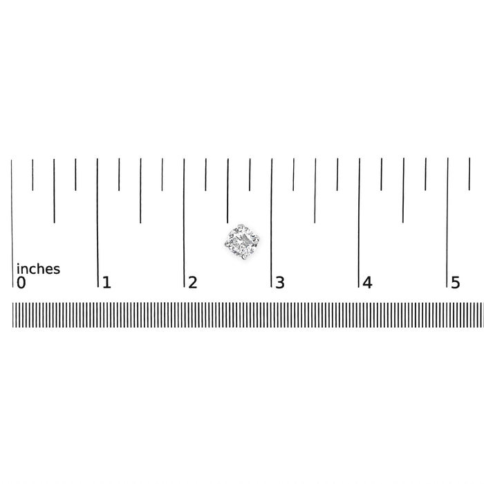 Round Lab-Grown Diamond Classic 4-Prong Solitaire Stud Earrings in Sterling Silver, photo 5