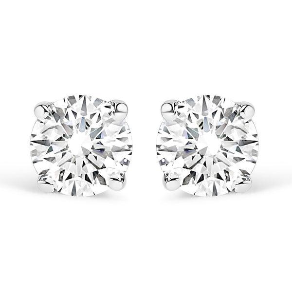 1 Ct. T.W. Lab-Grown Diamond Solitaire Stud Earrings in 14K Gold, photo 1
