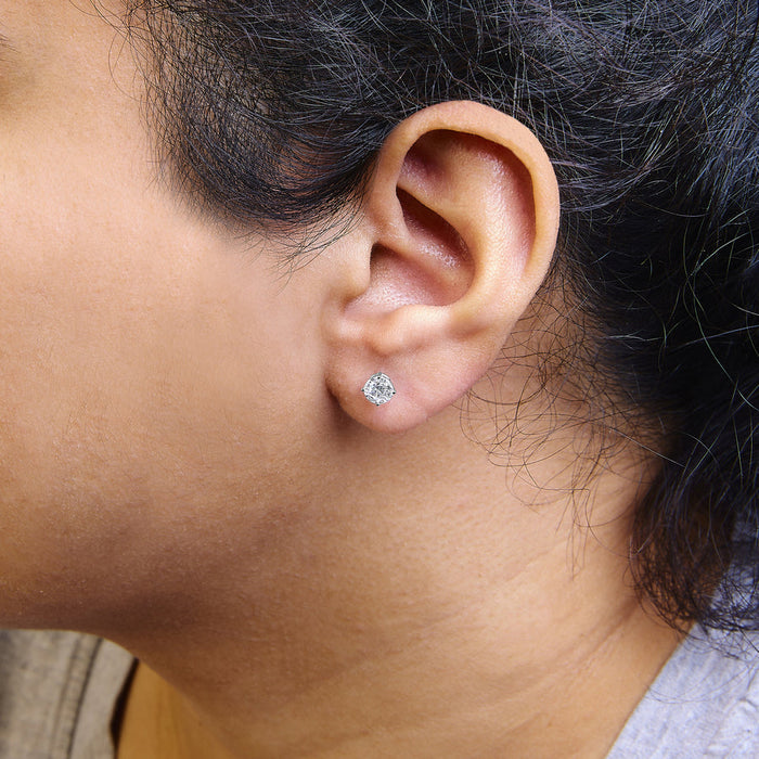 1 Ct. T.W. Lab-Grown Diamond Solitaire Stud Earrings in 14K Gold, photo 5