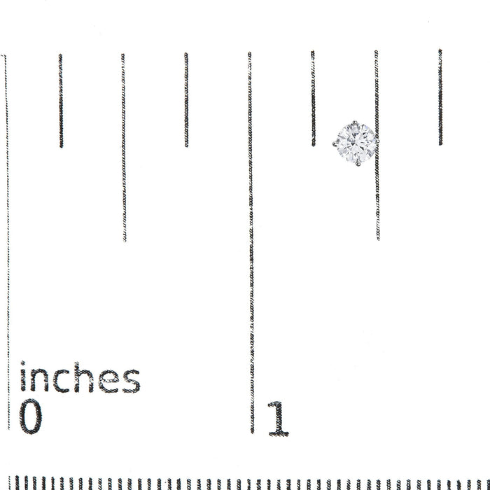 Round Brilliant-Cut Lab-Grown Diamond 4-Prong Classic Solitaire Stud Earrings in Sterling Silver, photo 10