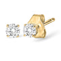 1 Ct. T.W. Lab-Grown Diamond Solitaire Stud Earrings in 14K Gold, photo 4