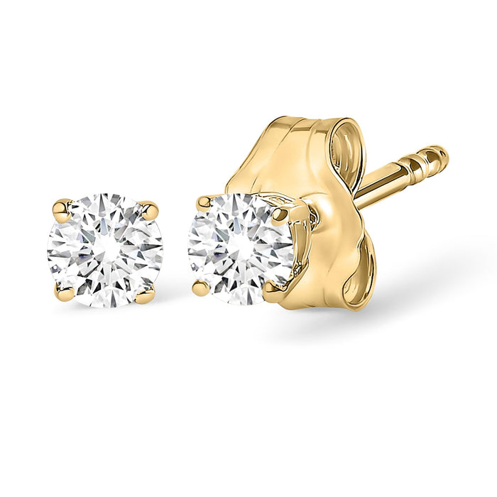 1 Ct. T.W. Lab-Grown Diamond Solitaire Stud Earrings in 14K Gold, photo 4
