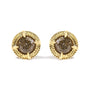 Round Brilliant-Cut Diamond Solitaire Milgrain Stud Earrings in Sterling Silver, photo 1