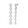 1 Ct. T.W. Diamond Oval Design Dangle Earrings in Sterling Silver, photo 2