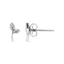 1/16 Ct. T.W. Diamond Leaf Earrings in Sterling Silver, photo 4
