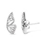 Aretes de mariposa con diamantes de 1/6 ct. p.t. en plata de ley, foto 2
