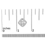 1 Ct. T.W. Diamond Studded Rhombus Stud Earrings in Sterling Silver, photo 5