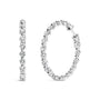 5 Ct. T.W. Lab-Grown Diamond Inside-Out Hoop Earrings in 14K White Gold, photo 1