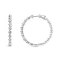 5 Ct. T.W. Lab-Grown Diamond Inside-Out Hoop Earrings in 14K White Gold, photo 4