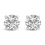 Round Lab-Grown Diamond Solitaire Stud Earrings with Screw Backs in 14K Gold, photo 19
