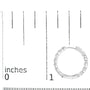 5 Ct. T.W. Lab-Grown Diamond 4mm Inside Out Hoop Earrings in 14K White Gold, photo 5