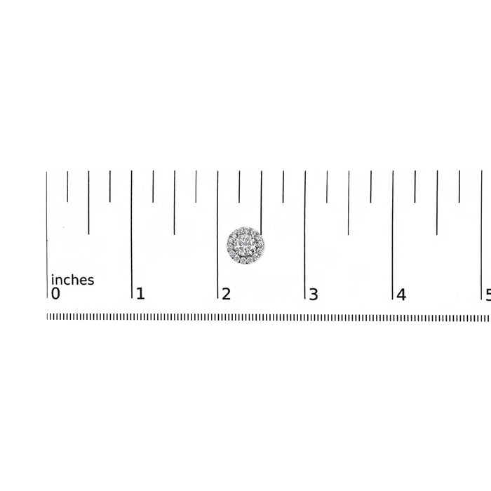 3 Ct. T.W. Lab-Grown Diamond Hidden Halo Stud Earrings in 14K White Gold, photo 5