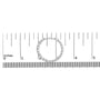 1/4 Ct. T.W. Lab-Grown Diamond Leafy Wreath Hoop Earrings in 14K White Gold, photo 5