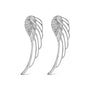 1/4 Ct. T.W. Lab-Grown Diamond Angel Wing Stud Earrings in 14K White Gold, photo 1