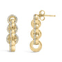 1/2 Ct. T.W. Diamond Chain Link Drop Earrings in 14K Yellow Gold-Plated Sterling Silver, photo 4