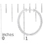 3 Ct. T.W. Princess Diamond Inside Out Elongated Hoop Earrings in 14K White Gold, photo 9