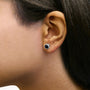 0.75 to 9.5 Ct. T.W. Round Brilliant-Cut Treated Black Diamond Bezel-Set Stud Earrings with Screw Backs in Sterling Silver, photo 22
