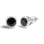 0.75 to 9.5 Ct. T.W. Round Brilliant-Cut Treated Black Diamond Bezel-Set Stud Earrings with Screw Backs in Sterling Silver, photo 13