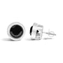 0.75 to 9.5 Ct. T.W. Round Brilliant-Cut Treated Black Diamond Bezel-Set Stud Earrings with Screw Backs in Sterling Silver, photo 31
