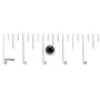 0.75 to 9.5 Ct. T.W. Round Brilliant-Cut Treated Black Diamond Bezel-Set Stud Earrings with Screw Backs in Sterling Silver, photo 39