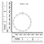 1 1/5 Ct. T.W. Round Diamond Floral Star-Shaped Link Bracelet -Size in 14K Gold, photo 16