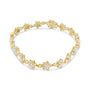 1 1/5 Ct. T.W. Round Diamond Floral Star-Shaped Link Bracelet -Size in 14K Gold, photo 3