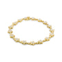 1 1/5 Ct. T.W. Round Diamond Floral Star-Shaped Link Bracelet -Size in 14K Gold, photo 9