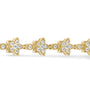 1 1/5 Ct. T.W. Round Diamond Floral Star-Shaped Link Bracelet -Size in 14K Gold, photo 11