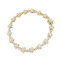 1 1/5 Ct. T.W. Round Diamond Floral Star-Shaped Link Bracelet -Size in 14K Gold, photo 13