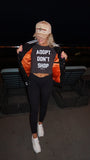 Adopt Don't Shop Crop Tee