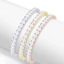 6 Ct DEW Lab-Created Moissanite Tennis Bracelet, Gold-Plated, photo 17