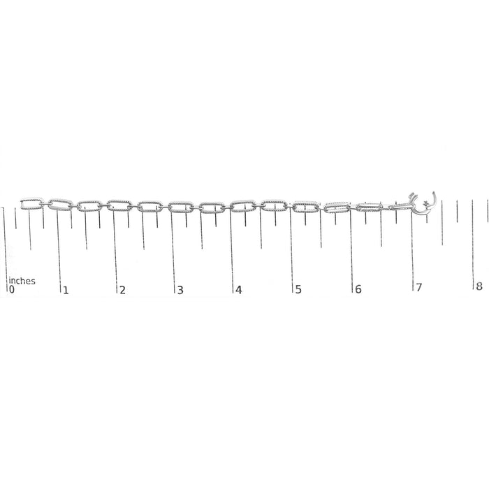1 Ct. T.W. Diamond Paperclip Link Bracelet in 14K White Gold, photo 5