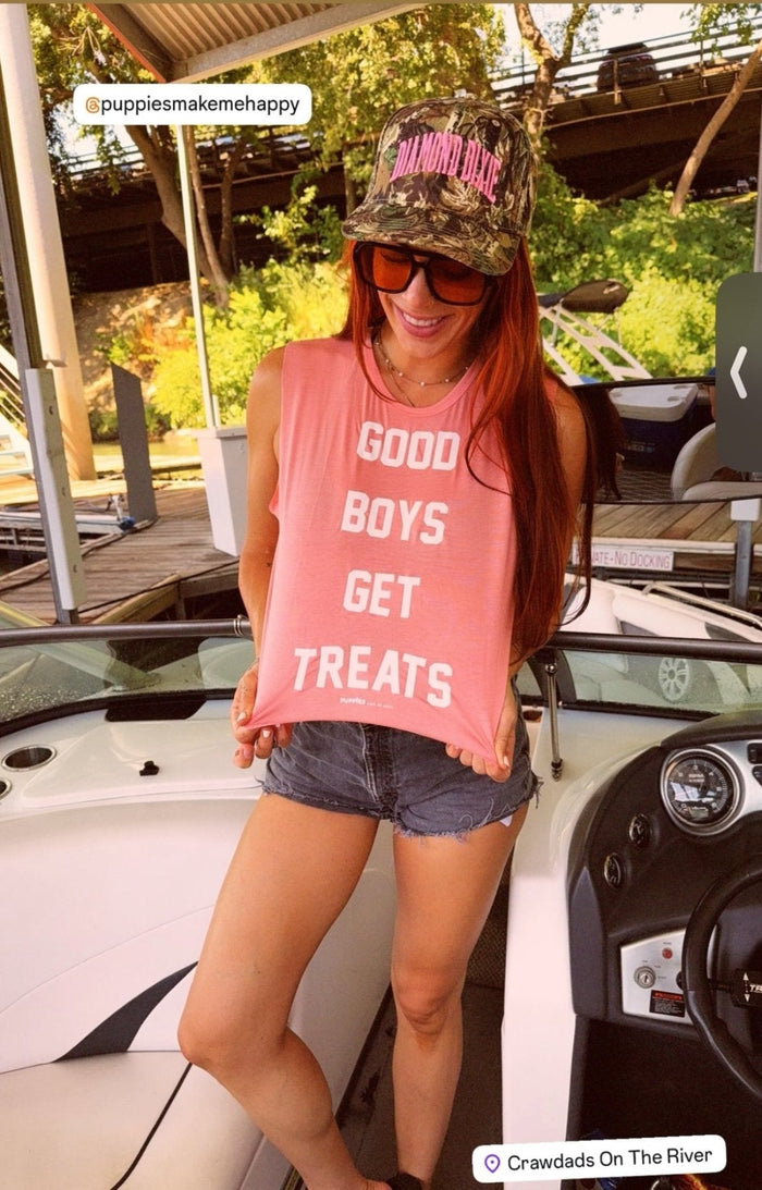 Good Boys Get Treats Crop Tank