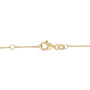 Pulsera de cadena de estaciones de bisel con esmeralda verde y diamantes alternados en oro amarillo de 14K, foto 4